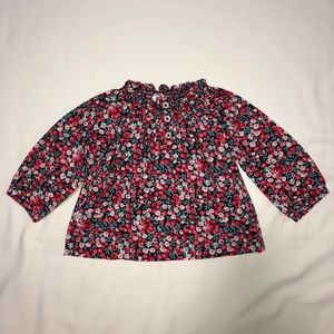 Carter’s Pink/Red/Black Floral Top 6M